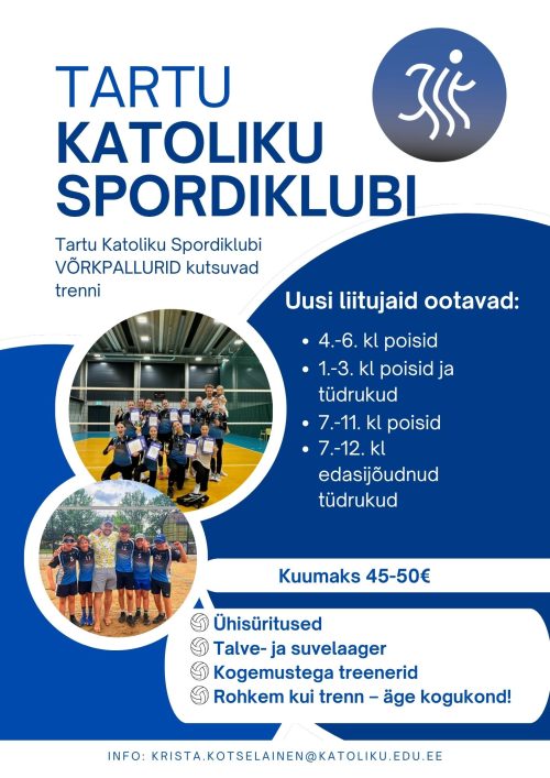 Tartu Katoliku SK võrkpallurite TULE TRENNI! (2)